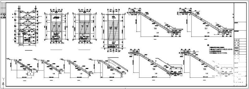 楼梯节点构造详图纸cad - 1