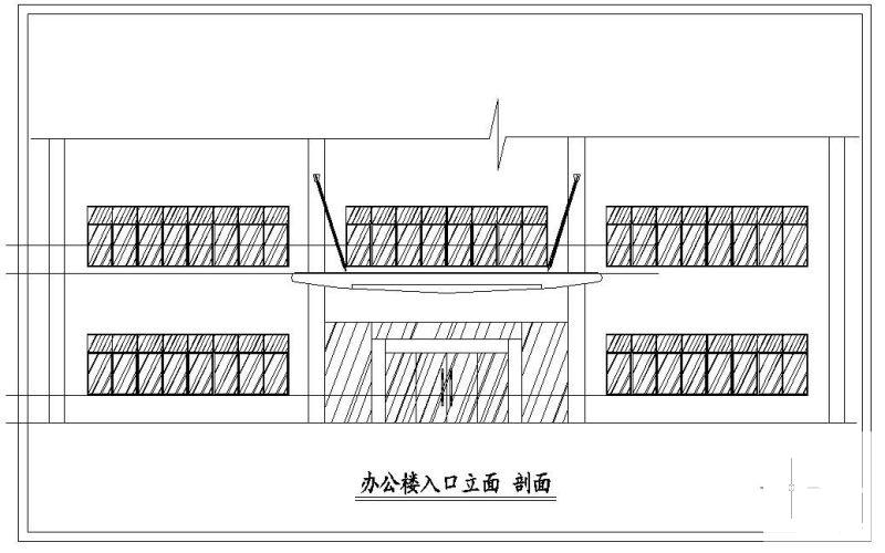 玻璃雨篷节点构造详图纸cad - 1