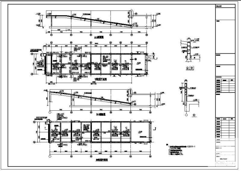 住宅楼车库坡道结构详图纸cad - 1