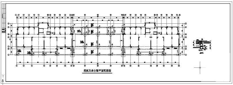 桩筏基础结构布置详图纸cad - 2