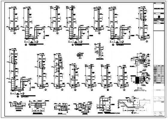 地下上室结构节点构造详图纸cad - 1