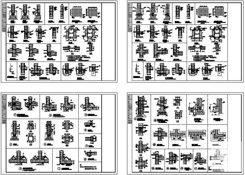 砖混抗震加固通用详图纸cad - 1