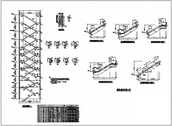 板式楼梯节点构造详图纸cad - 1