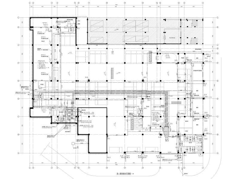 负一层给排水平面图