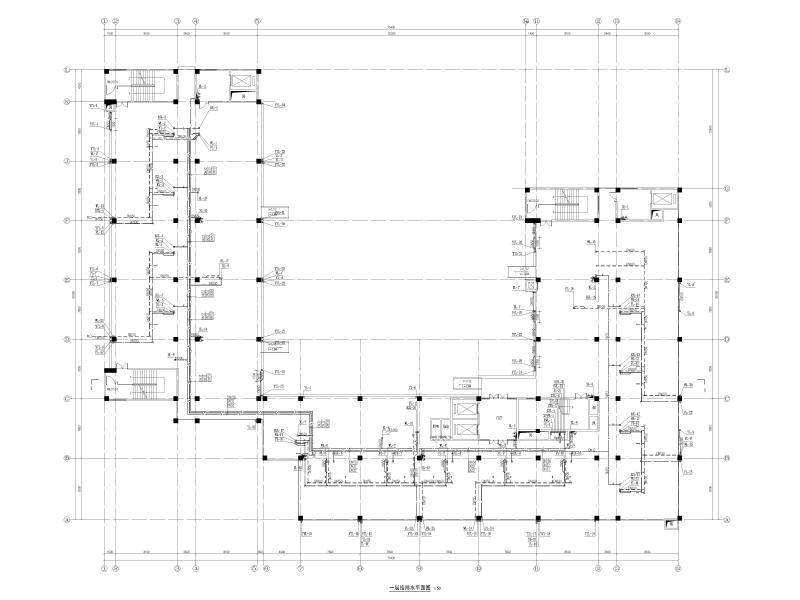 一层给排水平面图