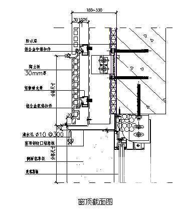 有横梁陶土板幕墙施工工法(装饰材料) - 1