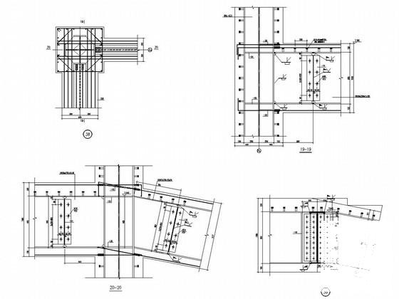 几种常见型钢混凝土梁柱节点CAD图纸 - 2