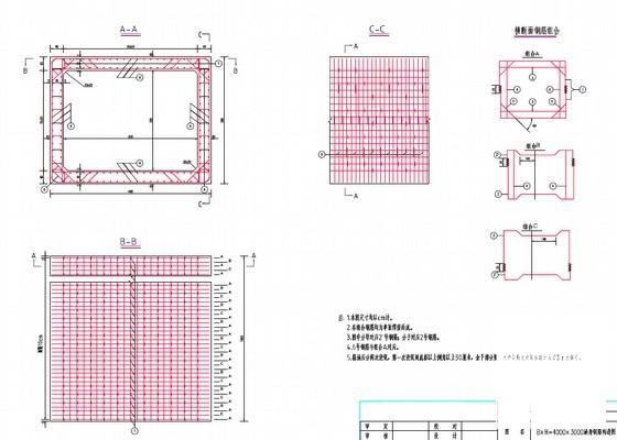 4x3m钢筋混凝土箱涵设计套CAD图纸 - 2