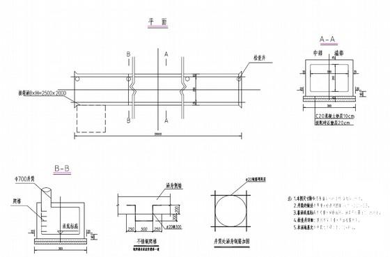 2.8x2m钢筋混凝土箱涵设计套CAD图纸 - 1