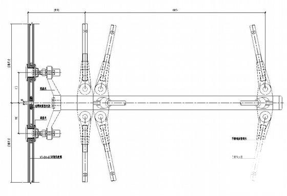 拉索式点玻幕墙节点CAD图纸 - 1