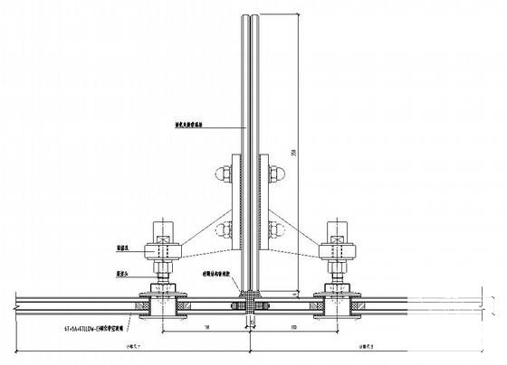 拉索式点玻幕墙节点CAD图纸 - 3