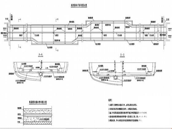 单洞双向式隧道洞内防排水设计通用CAD图纸 - 1