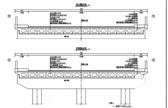 5跨空心板桥维修加固CAD施工图纸设计（裂缝脱皮） - 2