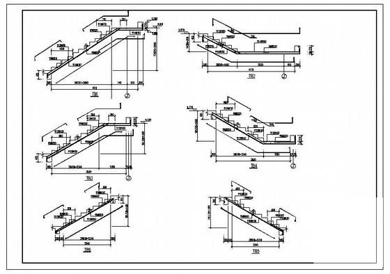 剪力墙楼梯节点构造详细设计CAD图纸 - 1