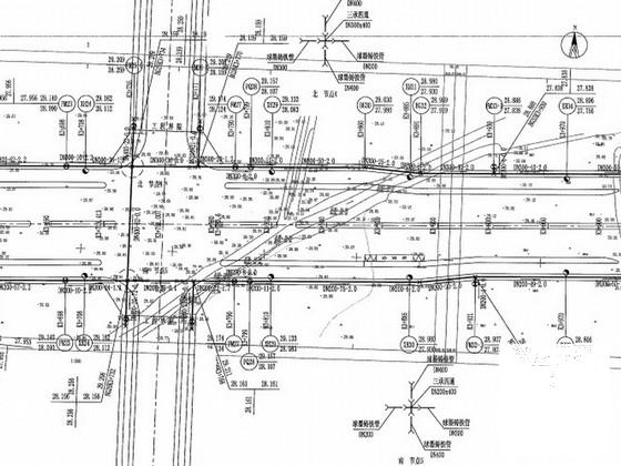 市政道路工程给排水及弱电工程CAD施工图纸设计131页 - 1
