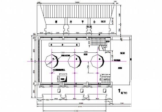 水电站厂房设计平面钢筋CAD图纸(保护层厚度) - 3