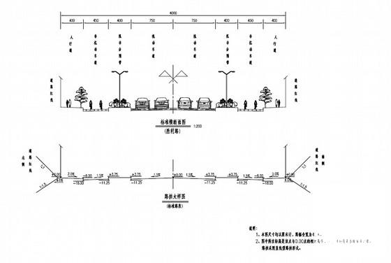 城市主干路道路工程CAD施工图纸设计 - 4