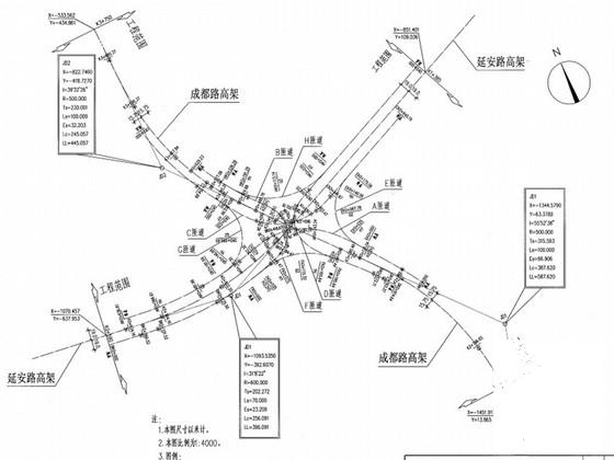 城市道路立体交叉CAD施工图纸设计 - 3