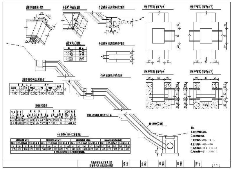 一套公路路面排水设计CAD图纸 - 4