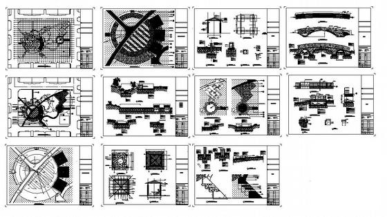 小广场景观设计CAD施工图纸全套 - 4