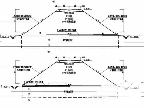 新建铁路区间路基横断面设计CAD大样图 - 2