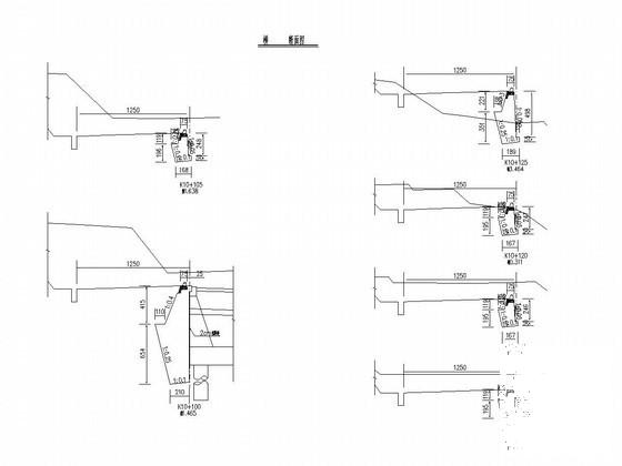 高速公路右侧衡重式路堤墙设计CAD图纸 - 1