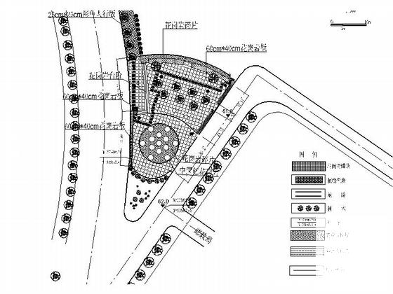 步行街广场景观规划设计CAD施工图纸 - 4
