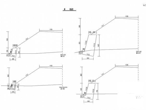 高速公路仰斜式路堤墙设计CAD图纸 - 2