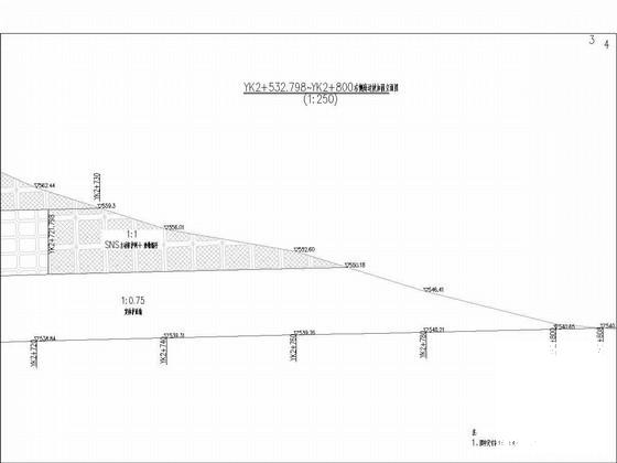 高填深挖路基高边坡加固设计CAD图纸7张（SNS防护网垫墩锚杆锚索框架） - 4