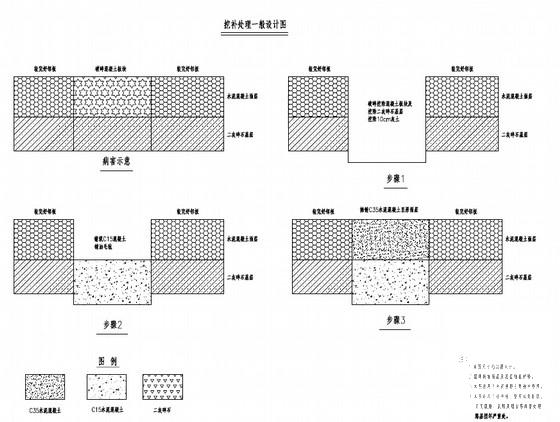 城市水泥混凝土路面中修工程全套施工图纸（81张附预算） - 2