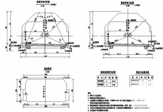 高速公路隧道CAD设计图纸（完整） - 1