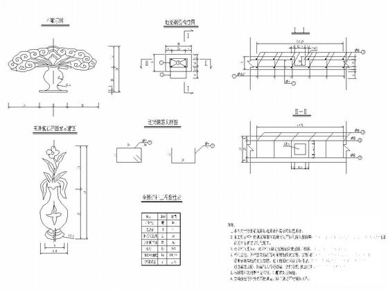 5跨钢筋砼实腹式圆弧景观拱桥完整设计CAD图纸（17张） - 5