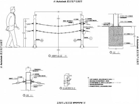15孔D1.5米钢筋混凝土圆管漫水桥设计CAD图纸 - 3