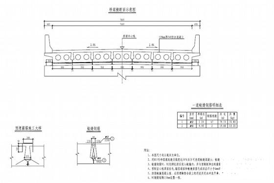 2x10米钢筋砼空心板危桥改造工程设计图纸（34页） - 2