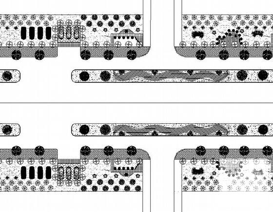 工业园景观大道CAD施工图纸设计 - 2