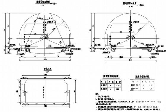 高速公路隧道施工设计CAD图纸（完整） - 1