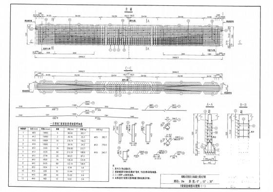 整体式路基23m宽20m简支T梁通用设计图纸（60余张） - 3