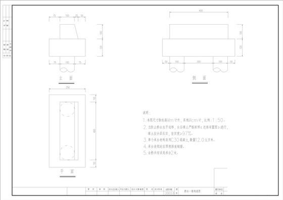 景观拱桥完整CAD设计图纸（10张） - 3