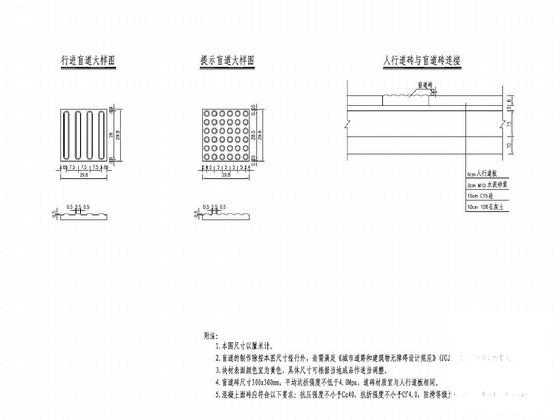 市政道路人行道设计格式详大样图 - 2