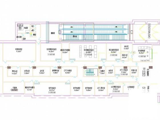 地铁车站站厅及站台分层设计平面CAD详图纸 - 2
