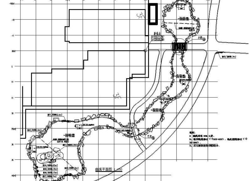 公园曲溪施工CAD详图纸 - 1