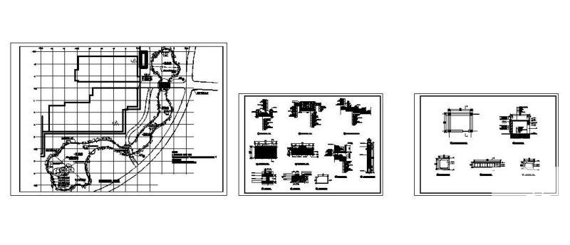 公园曲溪施工CAD详图纸 - 4