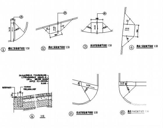 多种人行坡道CAD详图纸 - 1
