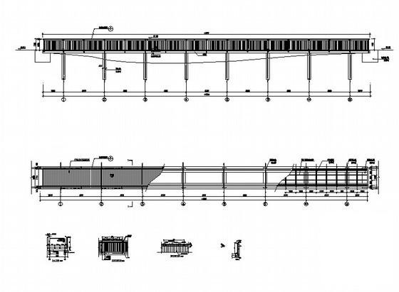 景观步行桥施工CAD详图纸 - 1