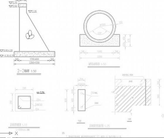 退水闸全套竣工CAD大样图 - 3