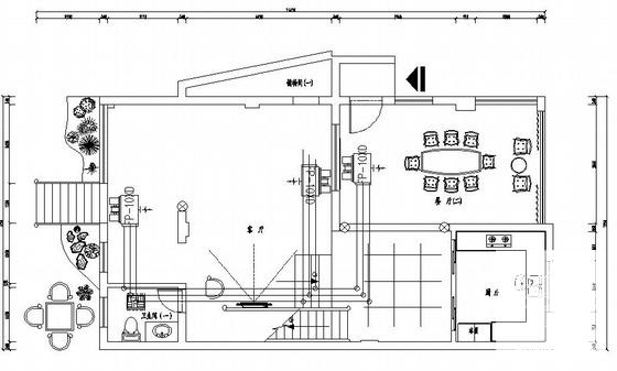 上3层别墅中央空调CAD图纸（地下1层） - 1