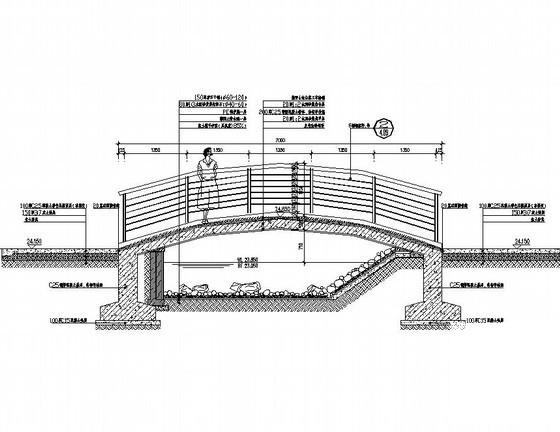 7M拱桥施工CAD图纸，含节点放大详图纸 - 1