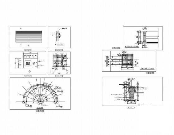 坐凳节点施工CAD图纸 - 1