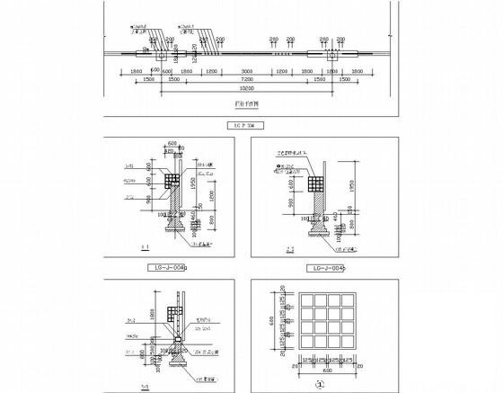 栏杆节点施工CAD图纸 - 1