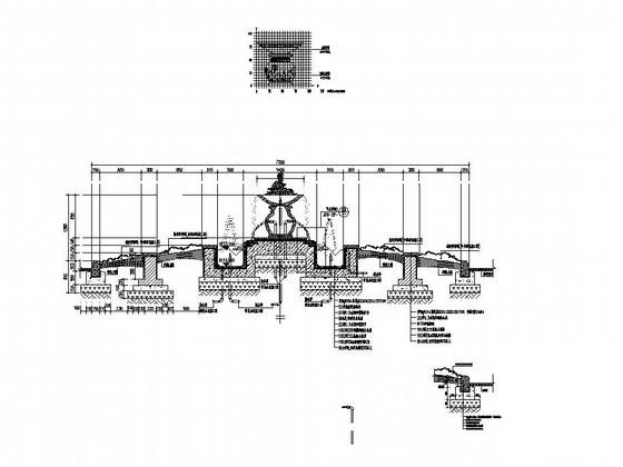 带花带特色水景施工CAD图纸 - 1